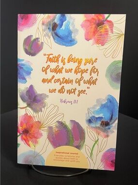 FAITH Inspirational Floral Faith Journal - Pastel Watercolor Cover